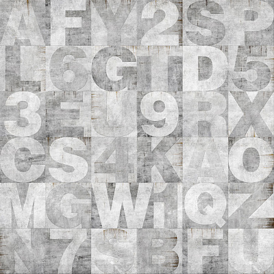 Фотообои STONE ALPHABET 1, LOFT, Factura Фотообои STONE ALPHABET 1, LOFT, Factura